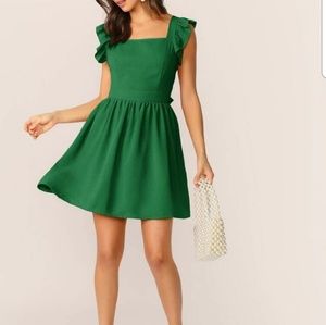 Tie back Flare Ruffle Dress BRAND NEW